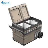 Alpicool 35L/45L/55L Portable Car Refrigerator 2 door Fridge Cooler Freezer Compressor Fast Refrigeration APP Control