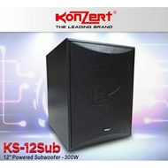 ♞,♘,♙,♟KONZERT KS-12SUB  12" POWERED ACTIVE SUBWOOFER 300WATTS RMS