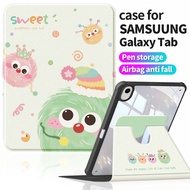 Anti-bend Acrylic Samsung Tab S9+ S10+ 12.4" Case | Tab S7 FE S7+ Fresh Floral Style Soft Edge | Tab