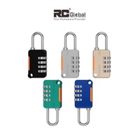 RC-Gadget Travel lock / 4 Digits combination lock / Travel Password Lock / Suit to Gym Locker Dra