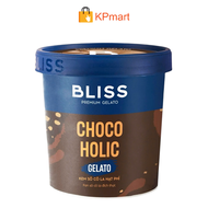 Kem socola hạt phỉ Bliss Premium Gelato Choco Holic 473ML