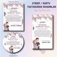 Pregnancy Thanksgiving Stickers 4 Months / 7 Months / Tasyakur 4 Months / Tasyakur 7 Months (Part 1)