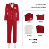 Yinjian Dafa Master คอสเพลย์เครื่องแต่งกายน้ําเต่าฮาโลวีนชุดแต่งงานสีแดงสีดําและสีขาวลาย Western ชุด