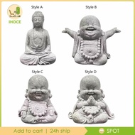 [Ihoce] Buddha Statue Buddha Sculpture Collectible Figurine Miniature Sitting Buddha