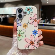 Colorful Flowers And Lines Space Phone Case For Realme C71 C75X Note 60 50 C15 C11 C20 Q3 Pro Carniv
