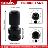 MATA Sokin 1/2 Inch to 1/4 Inch Impact Wrench Adapter Screwdriver Bit Connector - Impact Wrench Adap