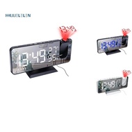 LED Digital Projection Alarm Clock Electronic Alarm Clock with Projection FM Radio Time Projector Bedroom Mute Clock