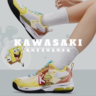 < 4AM Yinxuan > Kawasaki Kawasaki SpongeBob SquarePants Co-Branded Badminton Shoes Pie Daxing Octopu