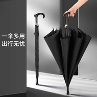 Long Handle Crutches Umbrella Automatic 77cm Extra Large Vinyl Sunny Umbrella Advertising Custom log