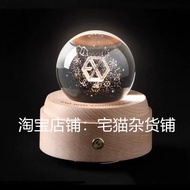EXO 10th Anniversary Merchandise Same Style Crystal Ball Music Box exo10th Anniversary Gift For Smal