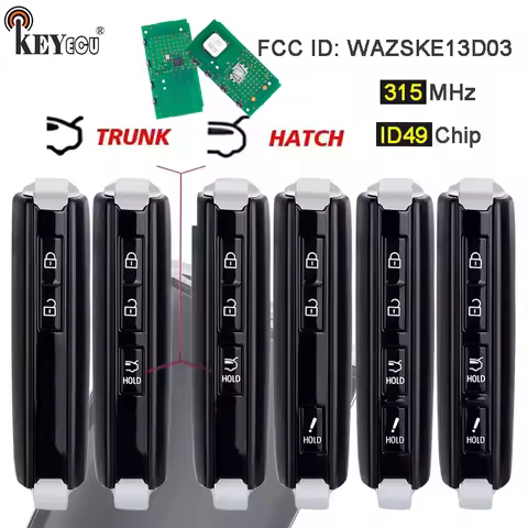 KEYECU WAZSKE13D03 SKE13D-03 for Mazda 6 CX-3 CX-5 CX-9 M6 MX-5 Miata 2019-2023 Keyless-Go Smart Rem