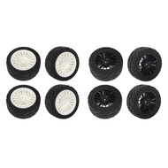 4Pcs Rubber Tires Tyre Wheel for SG1603 SG1604 SG 1603 UD1601 UD1602 UD1603 UD1604 1/16 RC Car Upgra
