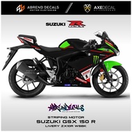 STRIPING SUZUKI GSX 150 R LIVERY ZX10R WSBK / STIKER MOTOR GSX R DESIGN CUSTOM / STOCK DECAL LIST VA