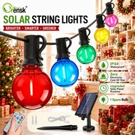 G40 solar string bulb light outdoor waterproof LED Bulbs Solar Powered Colorful Dimmable Garden Pati
