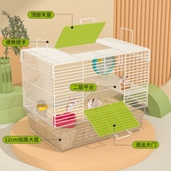 47 Cage 12cm High Chassis Breathable Wire Cage Household Hamster Golden Wire Hamster Cage Villa Chea