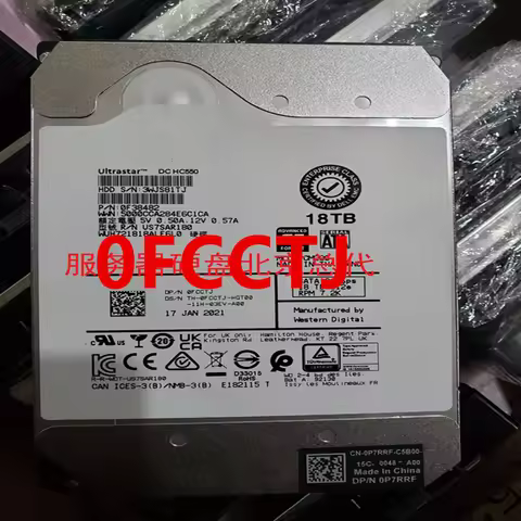 New Original Hard Disk For D-L 18TB SATA 3.5" 256MB 7200RPM For 0FCCTJ FCCTJ