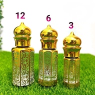 BOTOL KOSONG~[ 3ML -6ml -12ml]~  BUNGA STICK BOTOL BODY GOLD.