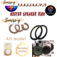 sunriseg car speaker sub woofer box ring 1inch 3inch 5inch 6inch 6.5inch 8inch 10inch 12inch ring spacer mdf sunriseg