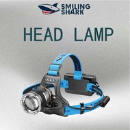 SmilingShark Yellow Light Sensor Headlamp Fishing Head Torch 100W XHP90 Headlight Waterproof Head Fl