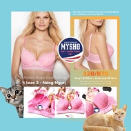 [Size 32B/B70 - 20] Premium Women's T-Shirt Perfect Shape Lace, Breast Lift-Pink