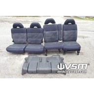 Perodua Kenari L9 Move Peanut Aero Seat Sambung Biru Armrest Daihatsu L900 Complete Set