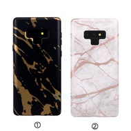 For Samsung Galaxy Note 9 Note 8 S9 Plus Case Glossy Marble Bronzing Soft Case