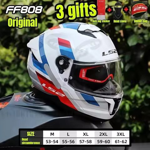 LS2 FF808 STREAM II Full Face Motorcycle Helmet Dual Visor Motocross Motorbike Helmets ECE Original 