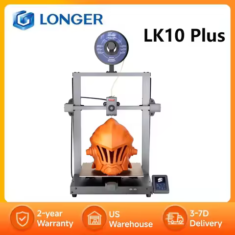 LONGER LK10 Plus FDM 3D Printer, 500mm/s High-Speed, 320×320×400mm Build Volume, 0.1mm Precision, Au