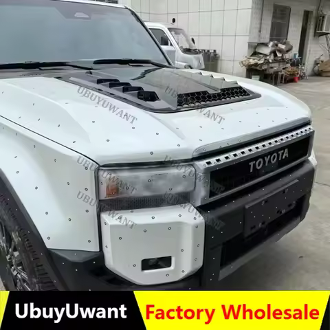 For Toyota LAND CRUISER PRADO LC250 Engine hood protective cover trim cover LC 250 ABS plastic Mater