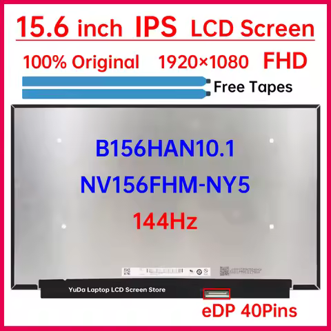 15.6" 144Hz LCD Screen NV156FHM-NY5 B156HAN10.1 For Lenovo Legion 7-15IMH05 C7-15 ideapad Creator 5-