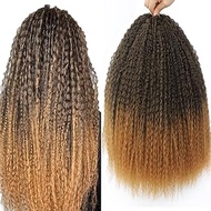 Deep Twist Braiding Hair Extension 5 PACKS Afro Curly Crochet Braids Hair Soft Deep Water Wave Croch