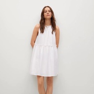 [Mango Auth] Babydoll Mango Ruffled Neck Dress