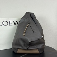 LOEWE羅意威 Anton Sling 馬球包 牛皮 斜挎包胸包 拼色