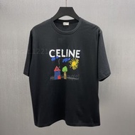 CELINE 塗鴉系列印花短袖T恤