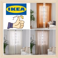 Ready Stock DYTAG IKEA Curtains Langsir 1 pair(white/golden brown/beige)(145x250cm)
