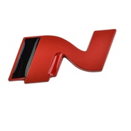 N / N Line 3d Metal Emblem Logo Badge Grille Red Black Sticker for Hyundai N LINE i10 i30 i20 Sonata