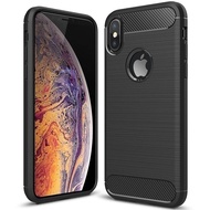 เคสโทรศัพท์ iPhone Xsเคสโทรศัพท์ iPhone Xเคสซิลิโคนป้องกันการดูดซับแรงกระแทกและเคสดีไซน์คาร์บอนไฟเบอ