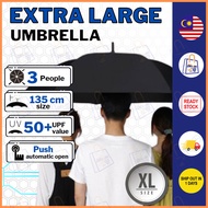 Extra Large Umbrella Big Size Golf Umbrella XL Auto Open Payung Besar Payung Kereta Payung Lipat