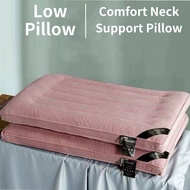 《 Low Pillow 》Neck Support Pillow Low Pillow Bantal Tidur Neck Pillow Bantal Leher Washable Pillow枕头