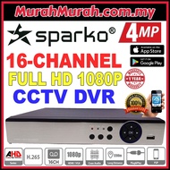 SPARKO 16CH 4.0MP CCTV DVR 16-CH 16 CHANNEL AHD SYSTEM Digital Video Recorder Full HD 4MP P2P View o