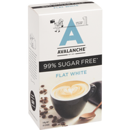 Avalanche Cappuccino/Caramel Latte/Flat White 99% Sugar Free Coffee Sachets