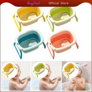 [MagiDeal] Foldable Baby Bath Tub Thermometer 64x45x33cm with No Slip Feet Baby Bathtub