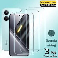 3pcs Full Coverage Tempered Glass Screen Protector For Xiaomi Poco X5 F5 X6 F6 F7 X7 X8 F8 Pro Max U