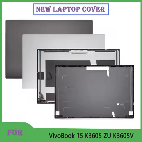 New For VivoBook 15 K3605 ZU K3605V Laptop Screen Back Cover Non Touch Replacement Shell Grey Silver