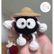 Wool soot keychain