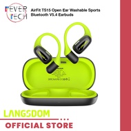 LANGSDOM AirFit TS15 Open Ear Washable Sports Bluetooth V5.4 Earbuds : Lightweight & Comfortable Fit
