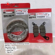 Front and Rear Brake Pads for Vega ZR Mio Soul Mio J Jupiter MX YGP 5D9-3C1