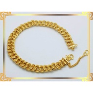 (8mm) GELANG COCO PASIR 2 MUKA 24K Gold Plated (Rantai Tangan Emas Korea)-Gelang COCO GELANG TANGAN