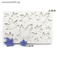 [ER] 3D Mini Rose Flower Leafs Silicone Mold DIY Fondant Chocolate Sugarcraft Cake Decor Baking Tool