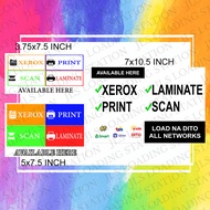 XEROX PRINT SCAN LAMINATE (LAMINATED/PVC) SIGNAGE